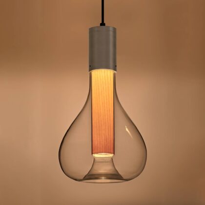 Levné svítidlo od značky LZF LamPS čirá/hliník/buk dřevěná dýha/sklo/kov