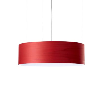 Levné svítidlo od značky LZF LamPS červený/opálový bílý dřevěná dýha/plast/kov