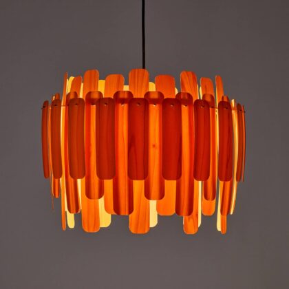 Levné svítidlo od značky LZF LamPS oranžová dřevěná dýha/kov/plast