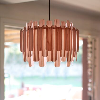 Levné svítidlo od značky LZF LamPS růžový dřevěná dýha/kov/plast