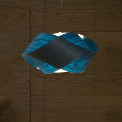 Levné svítidlo od značky LZF LamPS modrá dřevěná dýha/kov