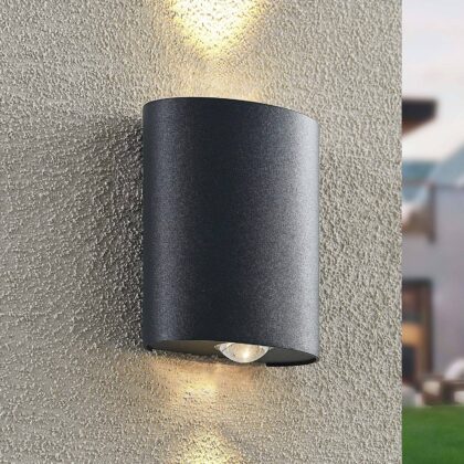 Levné svítidlo od značky Lindby tmavě šedá (RAL 7016) hliník/plast