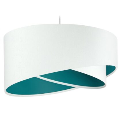 Levné svítidlo od značky Maco Design bílá/tyrkysová Velur/plast