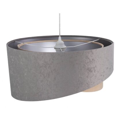 Levné svítidlo od značky Maco Design šedá/béžová/stříbrná Velur/plast