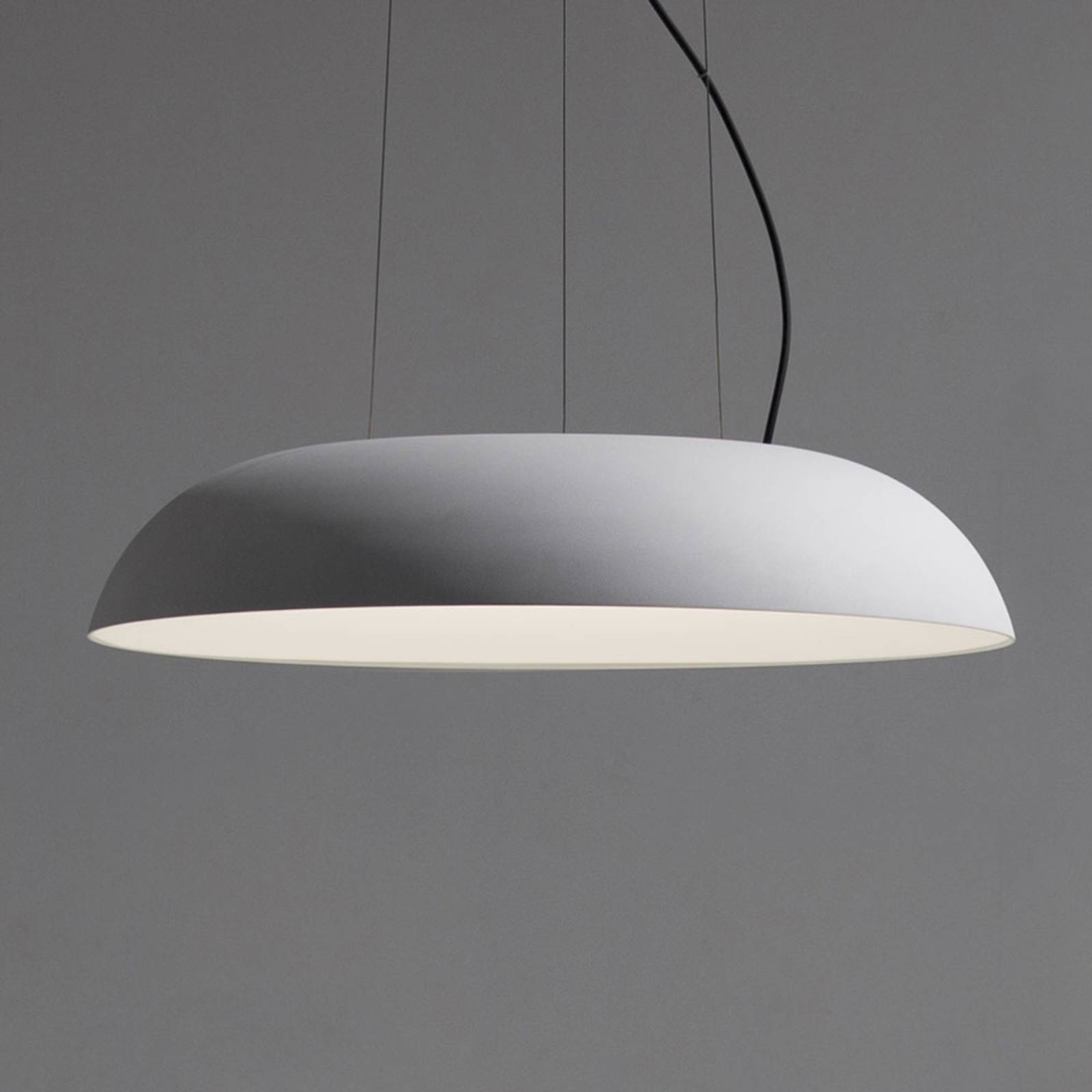Levné světlo Martinelli Luce Maggiolone závěsné 930 85cm bílá Levné svítidlo od značky Martinelli Luce bílý/opálový hliník/methakrylát