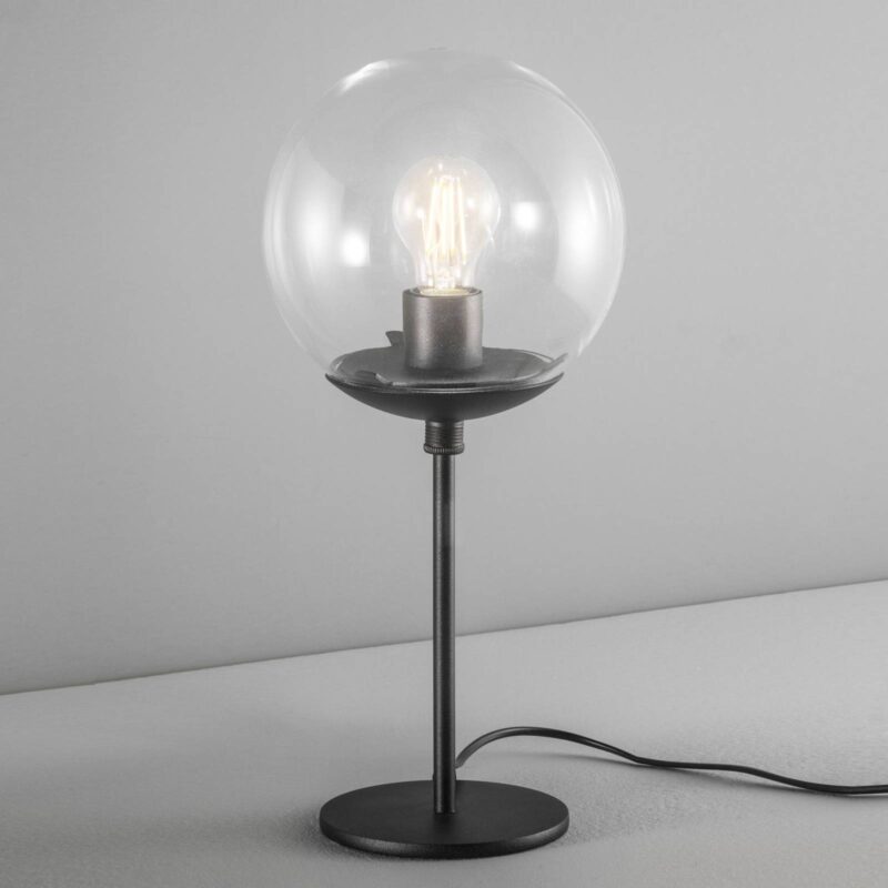Levné svítidlo od značky Metallux černá/průhledná železo/plast