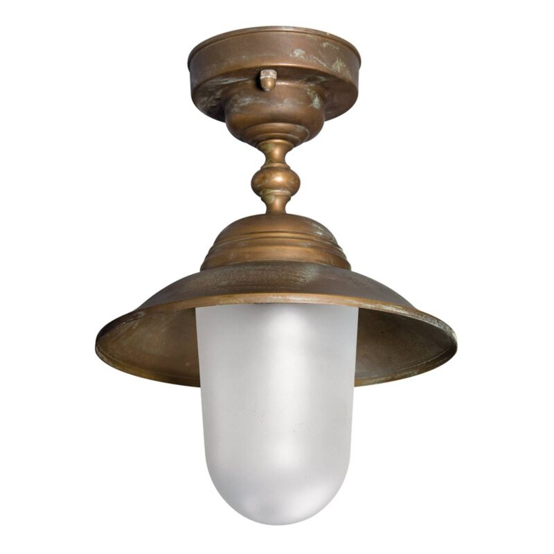 Levné svítidlo od značky Moretti Luce měď/bílý opál Mosaz/sklo