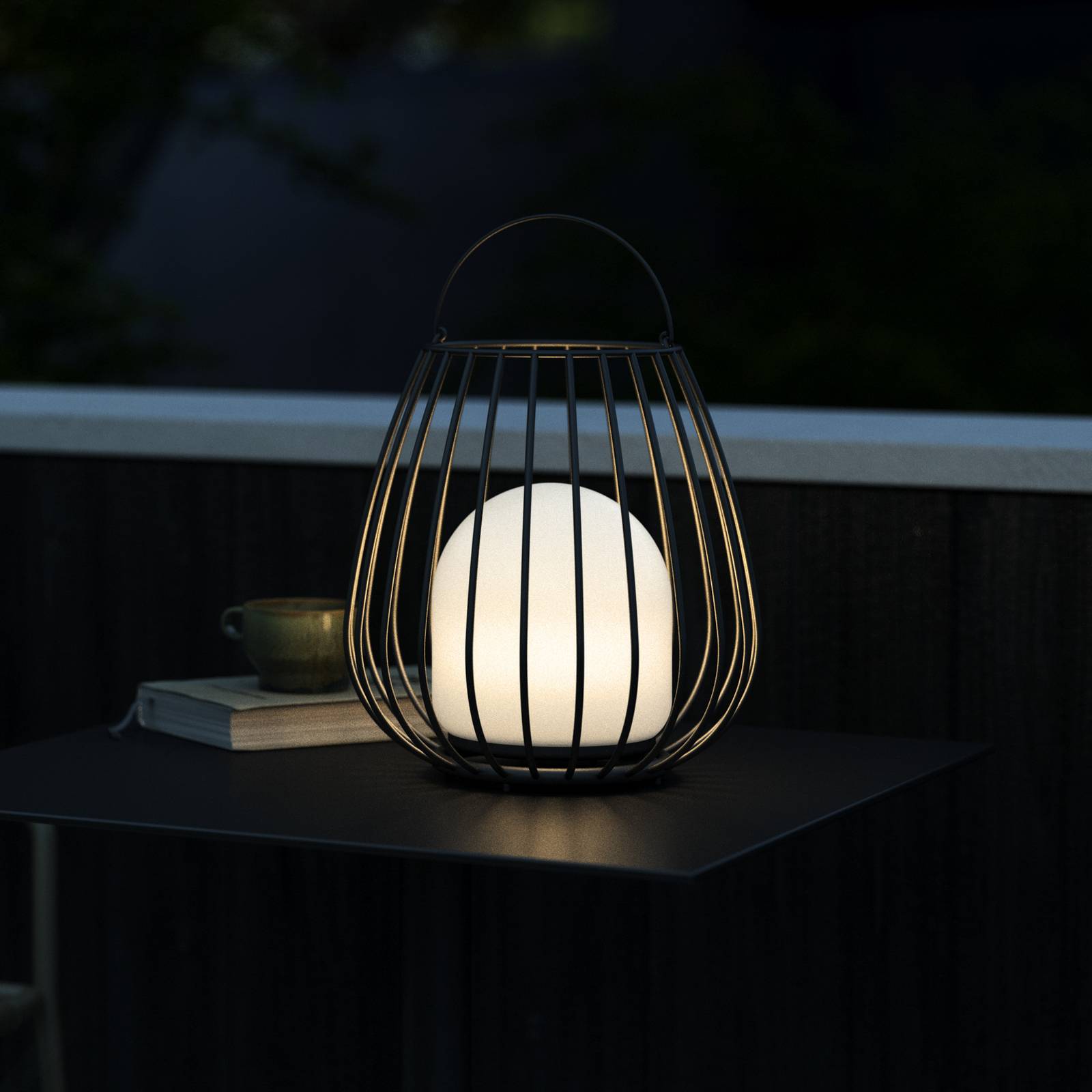 Levné světlo Nordlux Stolní lampa LED Jim To-Go Levné svítidlo od značky Nordlux černá/bílá kov/plast