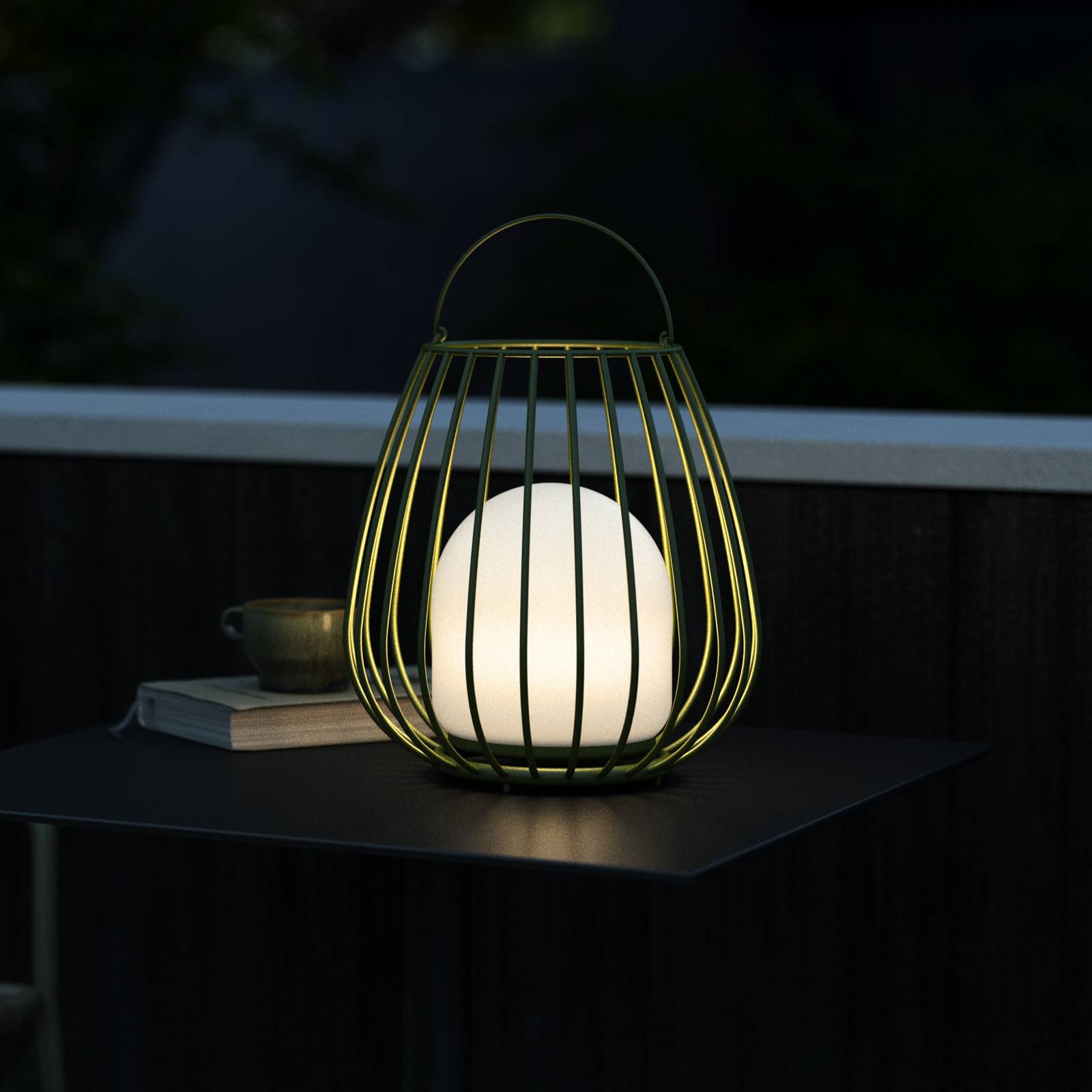 Levné světlo Nordlux Stolní lampa LED Jim To-Go Levné svítidlo od značky Nordlux zelená/bílá kov/plast