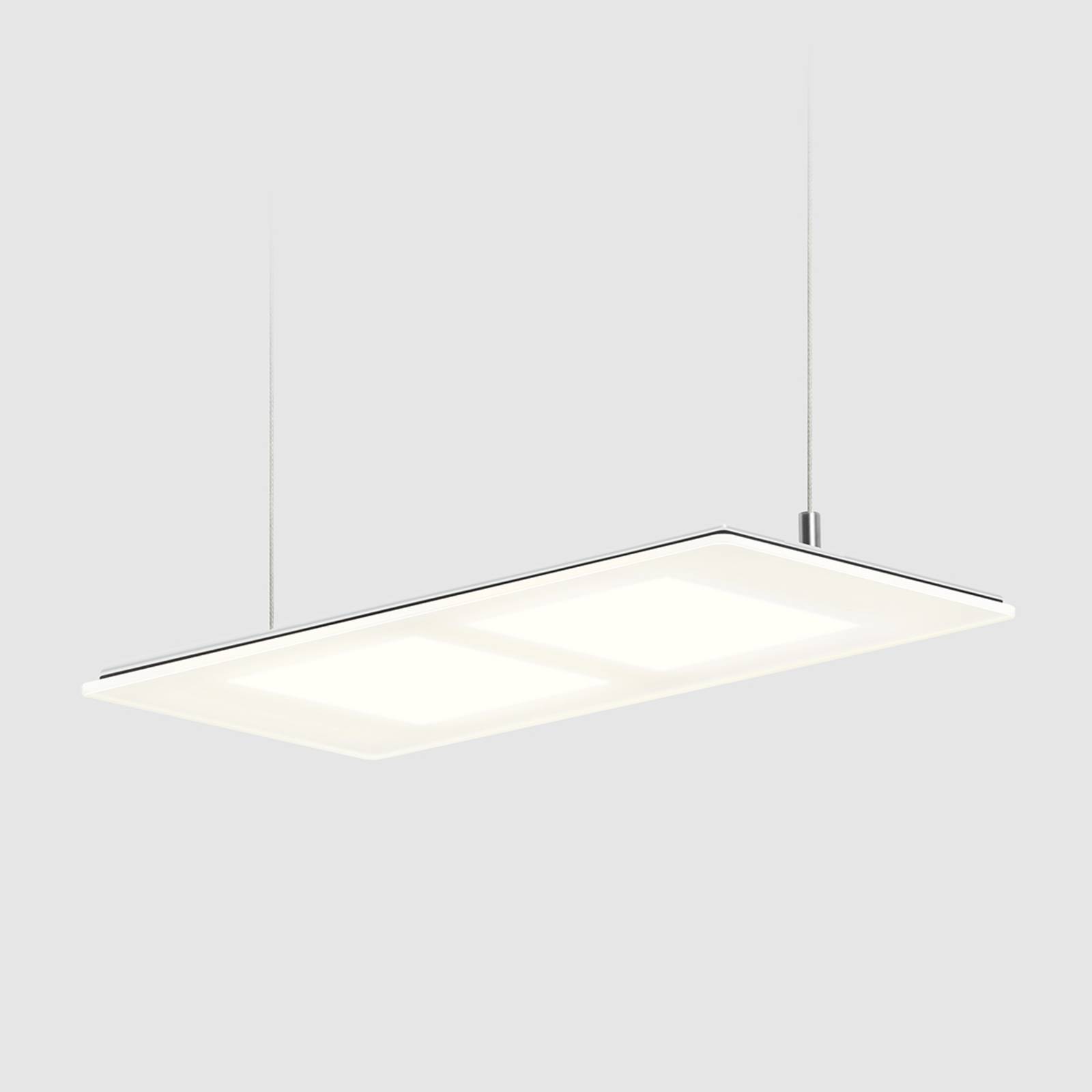 Levné světlo OMLED One s2 - bílé OLED závěsné světlo Levné svítidlo od značky OMLED bílá satinovaná sklo/hliník/nerezová ocel