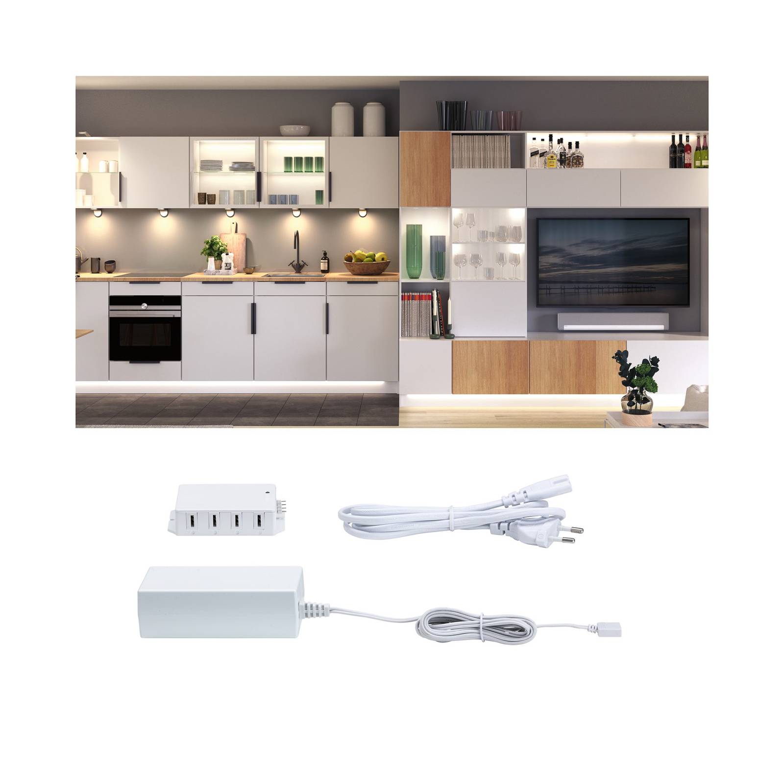 Levné světlo Paulmann Clever Connect LED ovladač 36W 8krát Levné svítidlo od značky Paulmann bílé plast