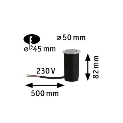 Levné svítidlo od značky Paulmann hliník/opálová kov/plast