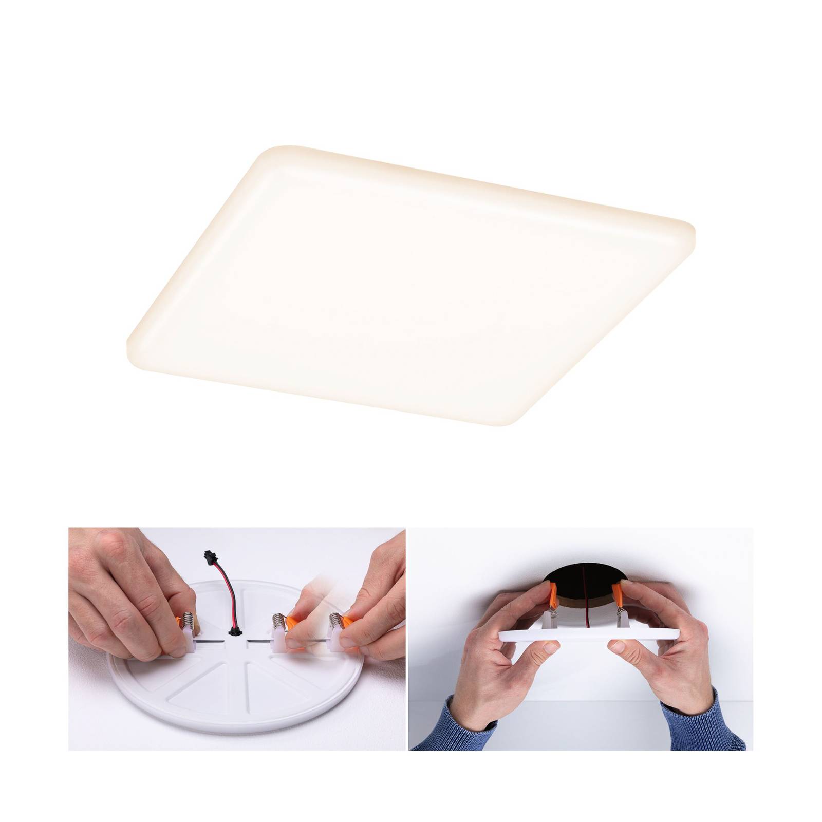 Levné světlo Paulmann LED panel Veluna hranatý 3Step CCT 21 Levné svítidlo od značky Paulmann bílé plast