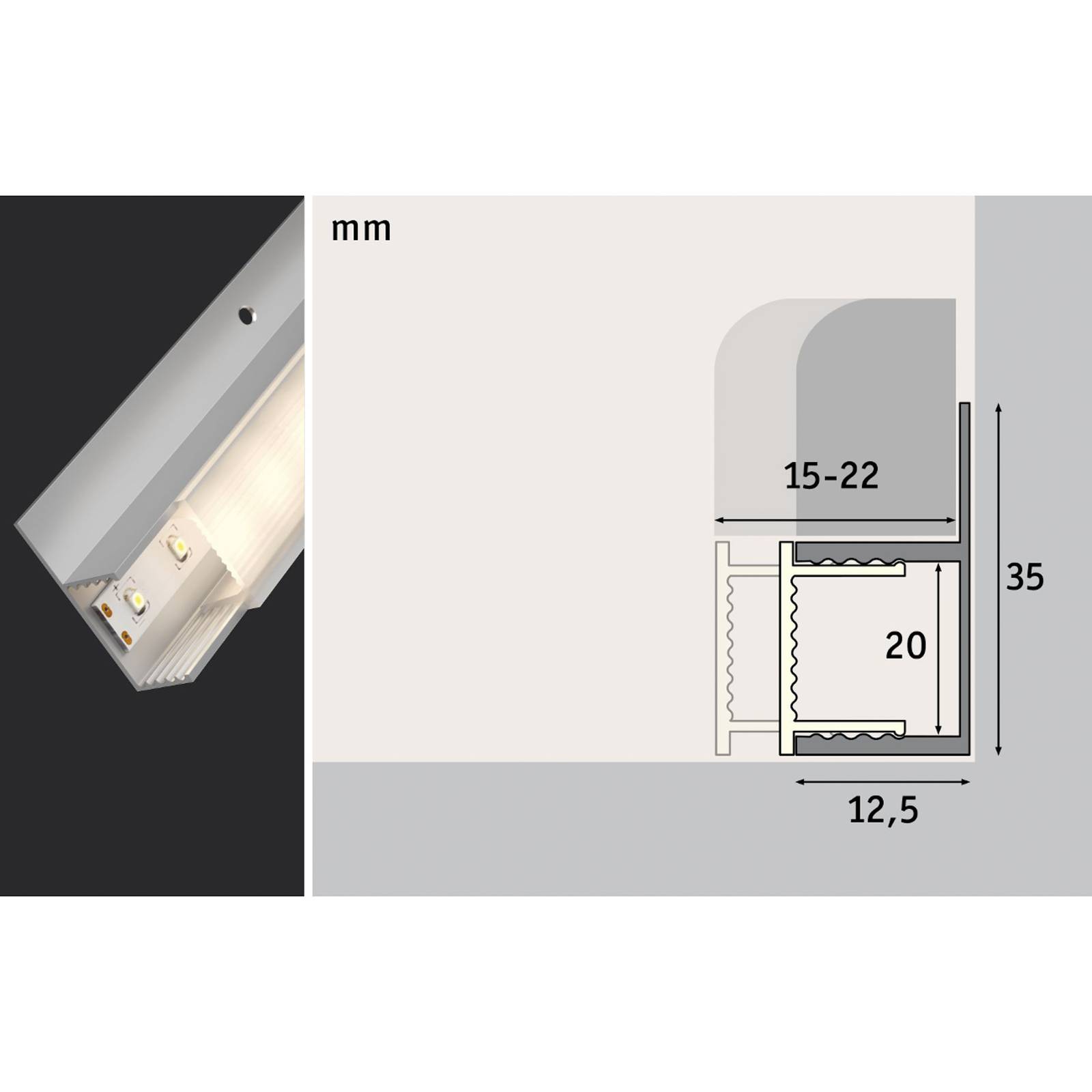 L: 1.25 cm