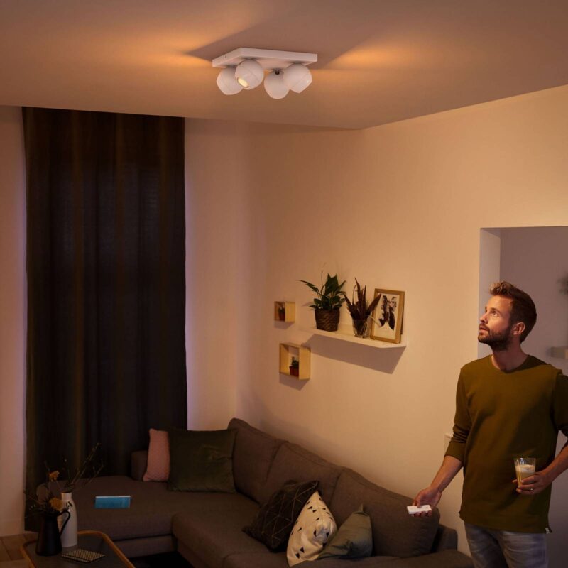 Levné svítidlo od značky Philips Hue bílé kov