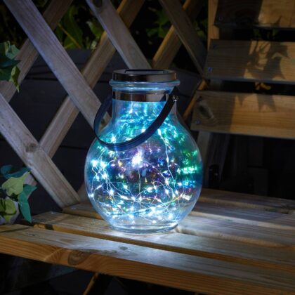 Levné svítidlo od značky SMART GARDEN černá/transparentní nerezová ocel/plast/sklo
