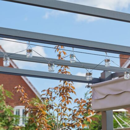 Levné svítidlo od značky SMART GARDEN černá/transparentní plast/sklo
