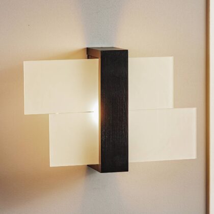 Levné svítidlo od značky SOLLUX LIGHTING opálově bílá/tmavé dřevo sklo/wenge dřevo