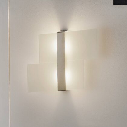 Levné svítidlo od značky SOLLUX LIGHTING opálová bílá/chrom sklo/ocel
