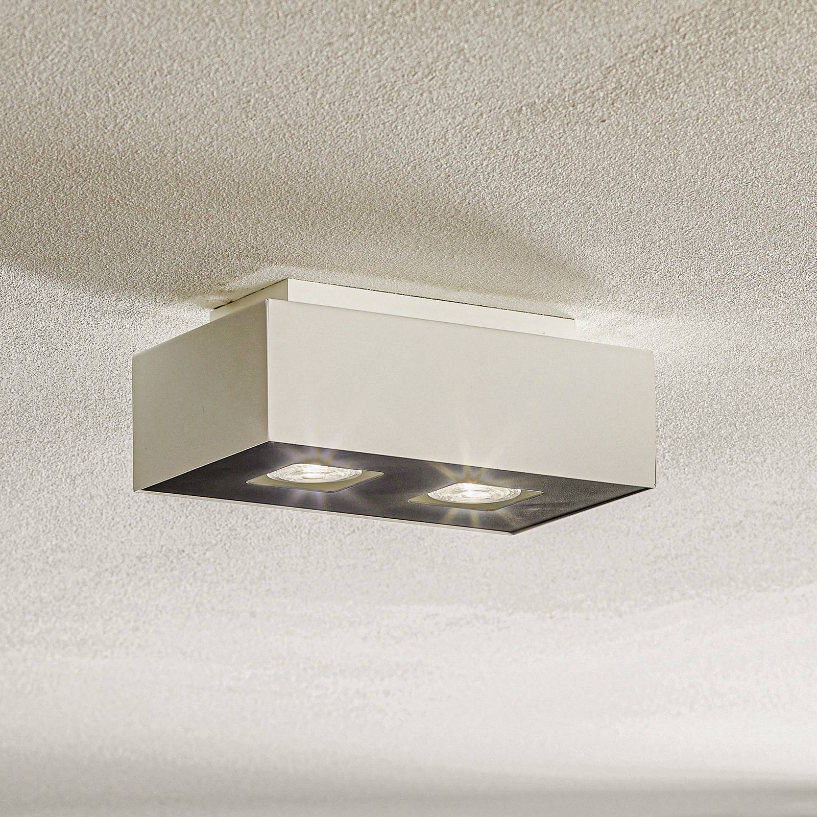 Levné světlo SOLLUX LIGHTING Stropní světlo Kasi z oceli v bílé Levné svítidlo od značky SOLLUX LIGHTING bílý/černý ocel