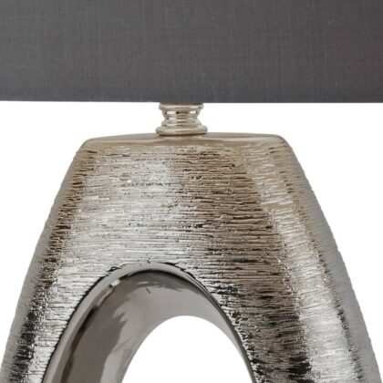 Levné svítidlo od značky Searchlight šedý/chrom keramika/ocel/plast/textil