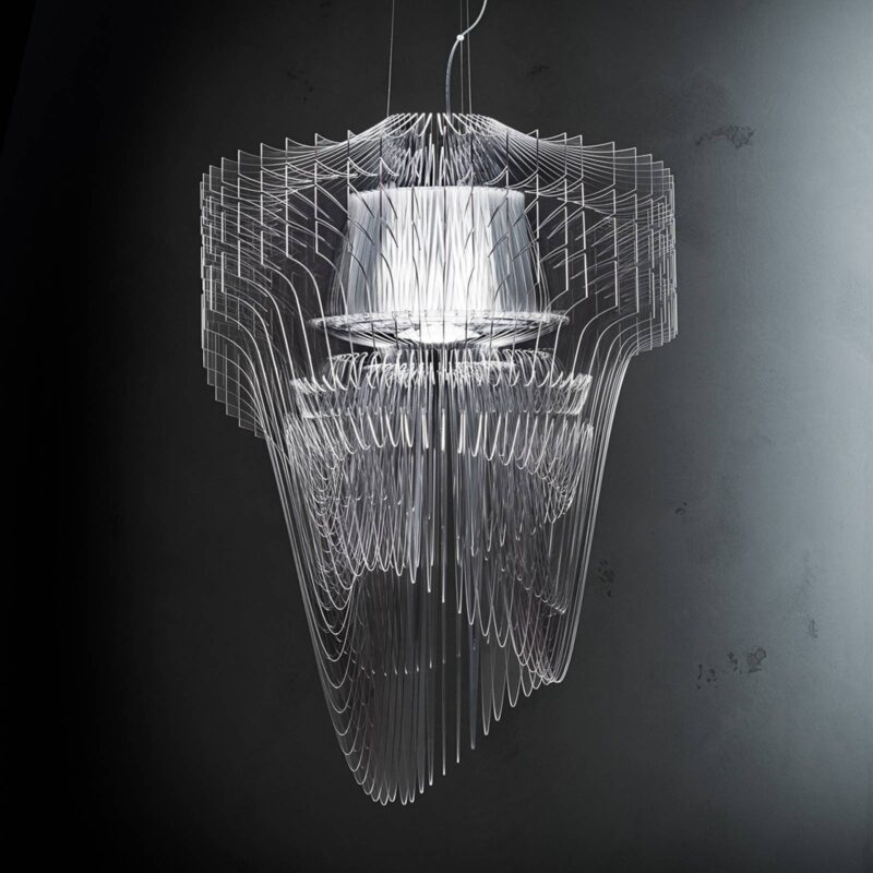Levné svítidlo od značky Slamp transparentní Lentiflex®/Cristalflex®