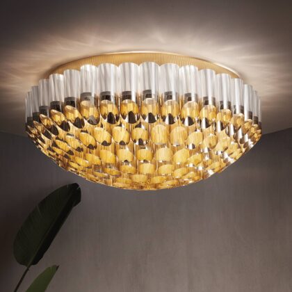 Levné svítidlo od značky Slamp zlato Lentiflex®/Goldflex®