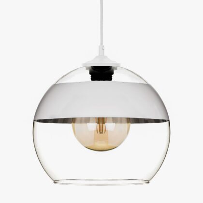 Levné svítidlo od značky Solbika Lighting průhledný/bílý Sklo/kov