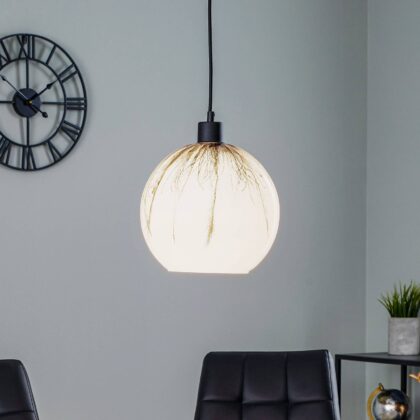 Levné svítidlo od značky Solbika Lighting transparentní/černý sklo/kov