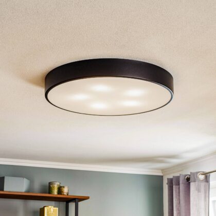 Levné svítidlo od značky TEMAR LIGHTING černá ocel/sklo