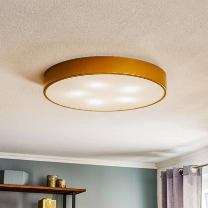 Levné svítidlo od značky TEMAR LIGHTING zlatá/bílá ocel/sklo