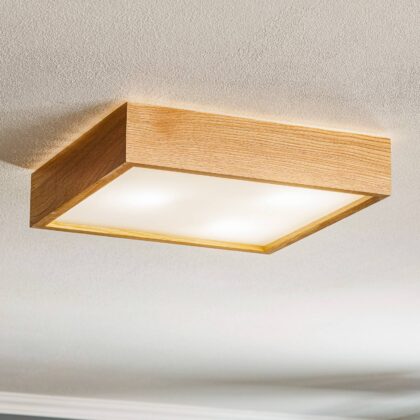 Levné svítidlo od značky TEMAR LIGHTING světlé dřevo/bílá dřevo/sklo
