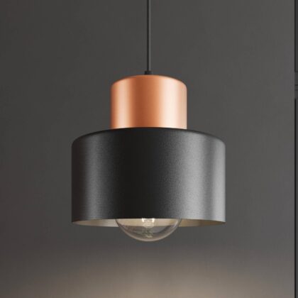 Levné svítidlo od značky TEMAR LIGHTING černá/měď ocel