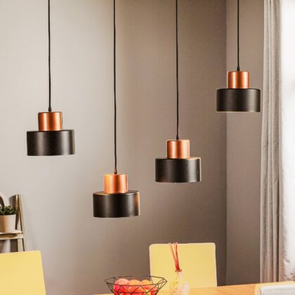 Levné svítidlo od značky TEMAR LIGHTING černý/měď ocel