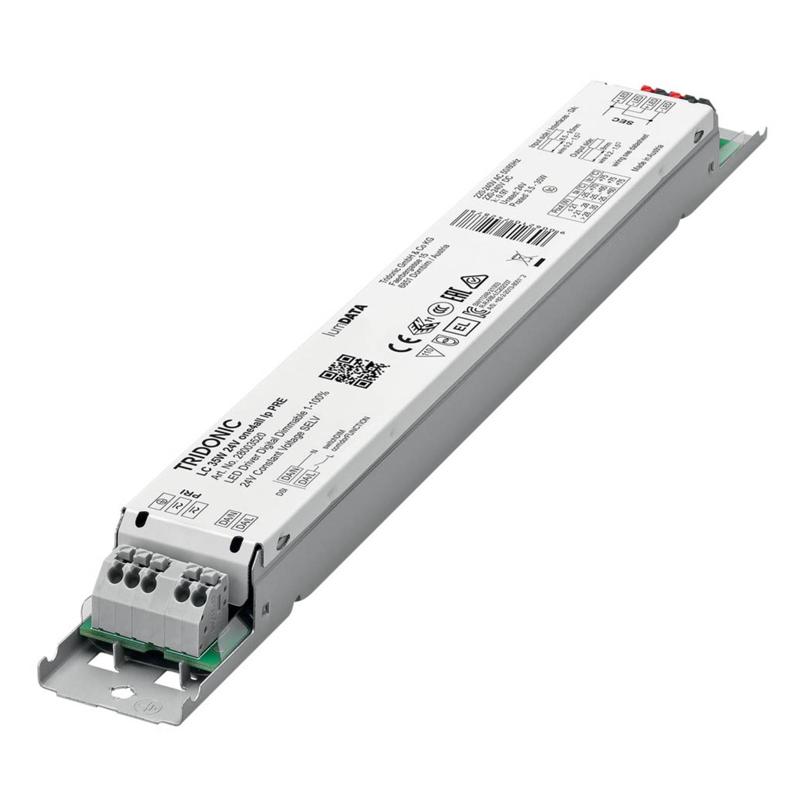 Levné světlo TRIDONIC LED driver LC 35W 24V one4all lp PRE dim Levné svítidlo od značky TRIDONIC bílá Plastové