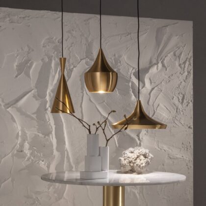 Levné svítidlo od značky Tom Dixon mosaz mosaz