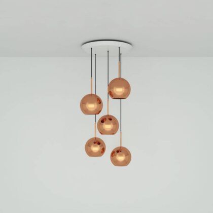 Levné svítidlo od značky Tom Dixon lesklá měď polykarbonát
