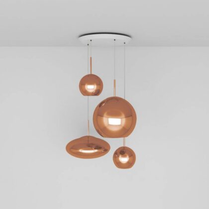 Levné svítidlo od značky Tom Dixon lesklá měď polykarbonát