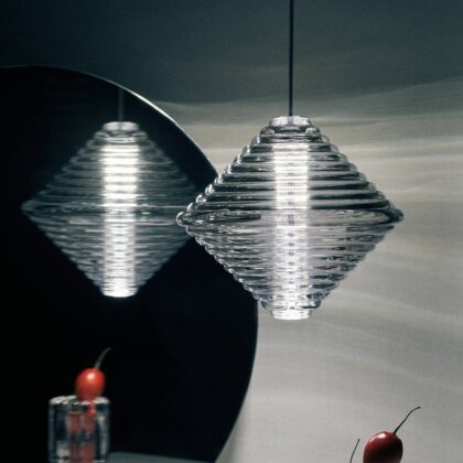 Levné svítidlo od značky Tom Dixon transparentní sklo