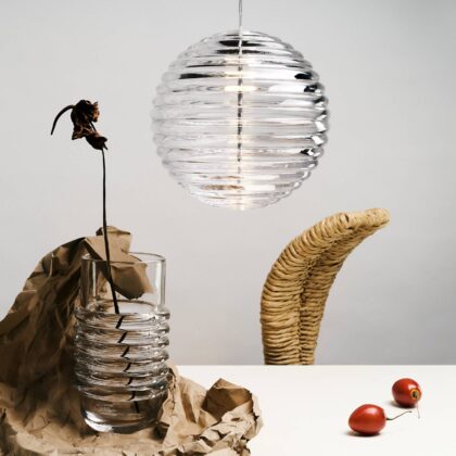 Levné svítidlo od značky Tom Dixon transparentní sklo