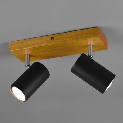 Levné svítidlo od značky Trio Lighting světle hnědý/černý matný kov