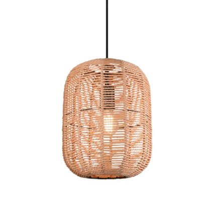 Levné svítidlo od značky Trio Lighting hnědá/černá matná sisal/kov